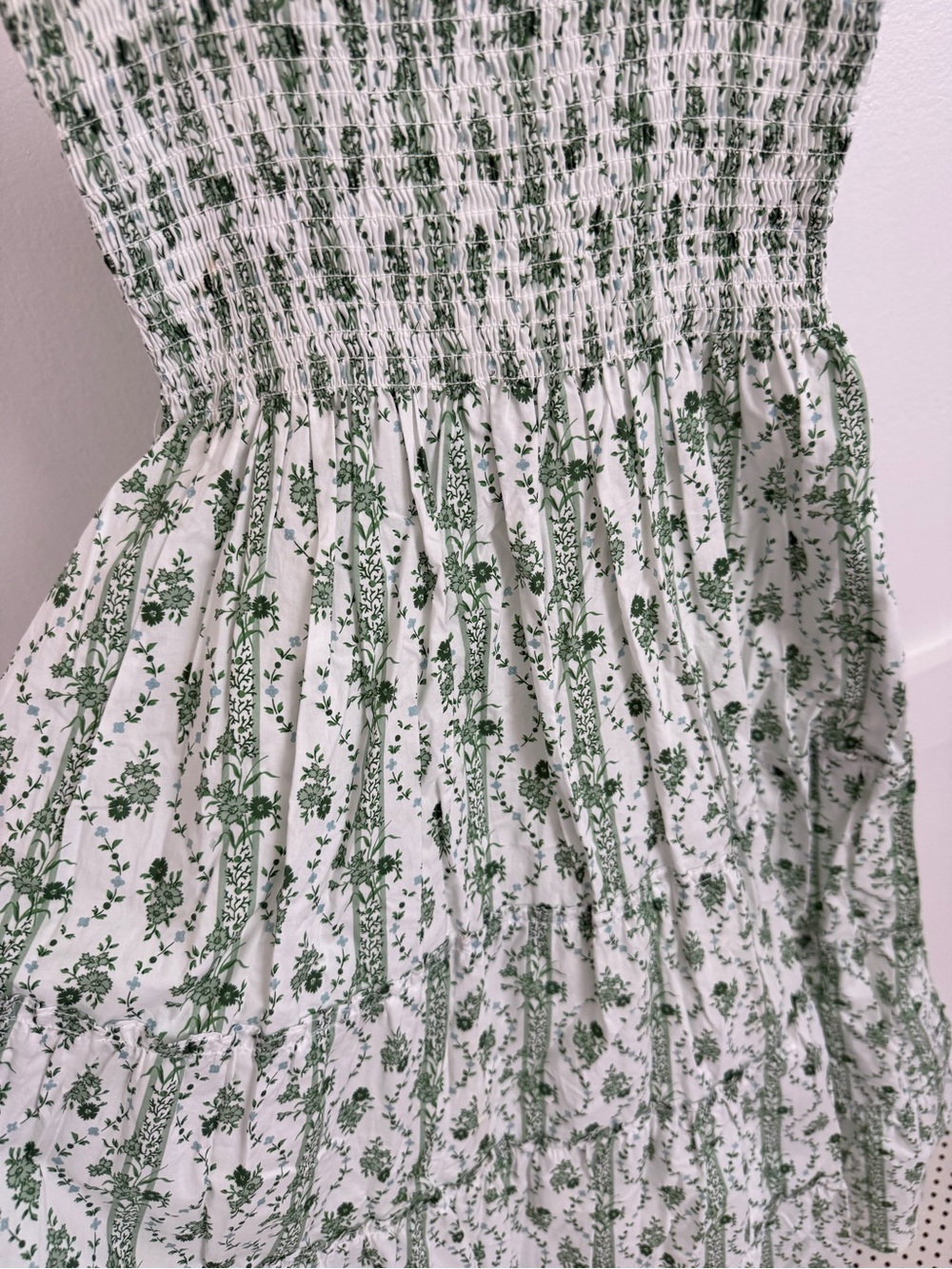 Hill House Ellie Nap Dress Green Floral - Picture 2 of 3
